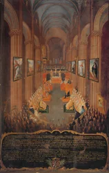 Opening session of the Council of Trent in 1545